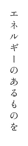 エネルギーのあるものを